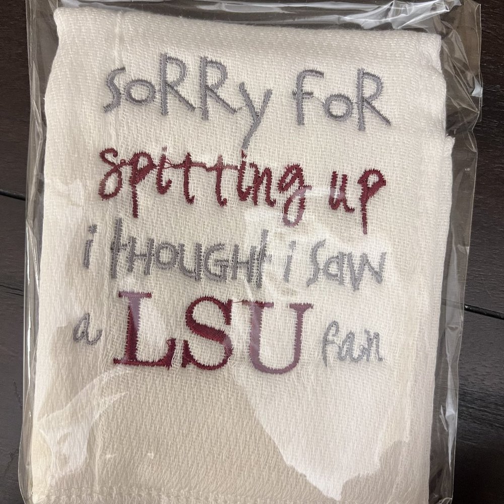 Maroon and Gray Baby Sports Fan Burp Cloth Set